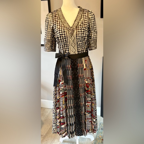 Byron Lars Anthropologie Paillette Pleated Dress - Picture 6 of 14